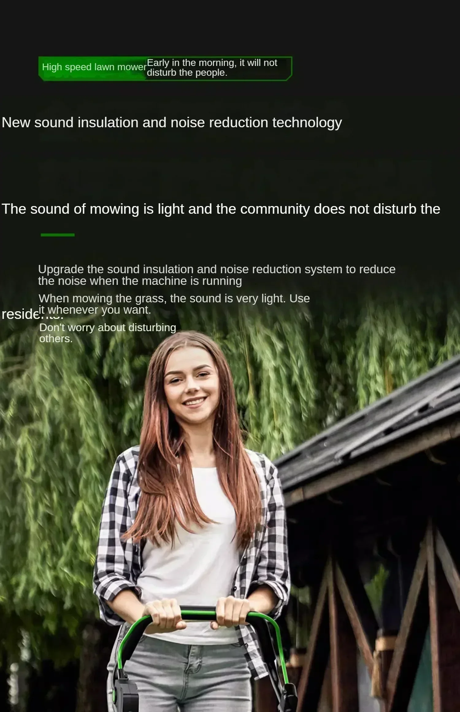 Электрическая газонокосилка BOAOFI 220 В ручной триммер для травы мини-бытовой