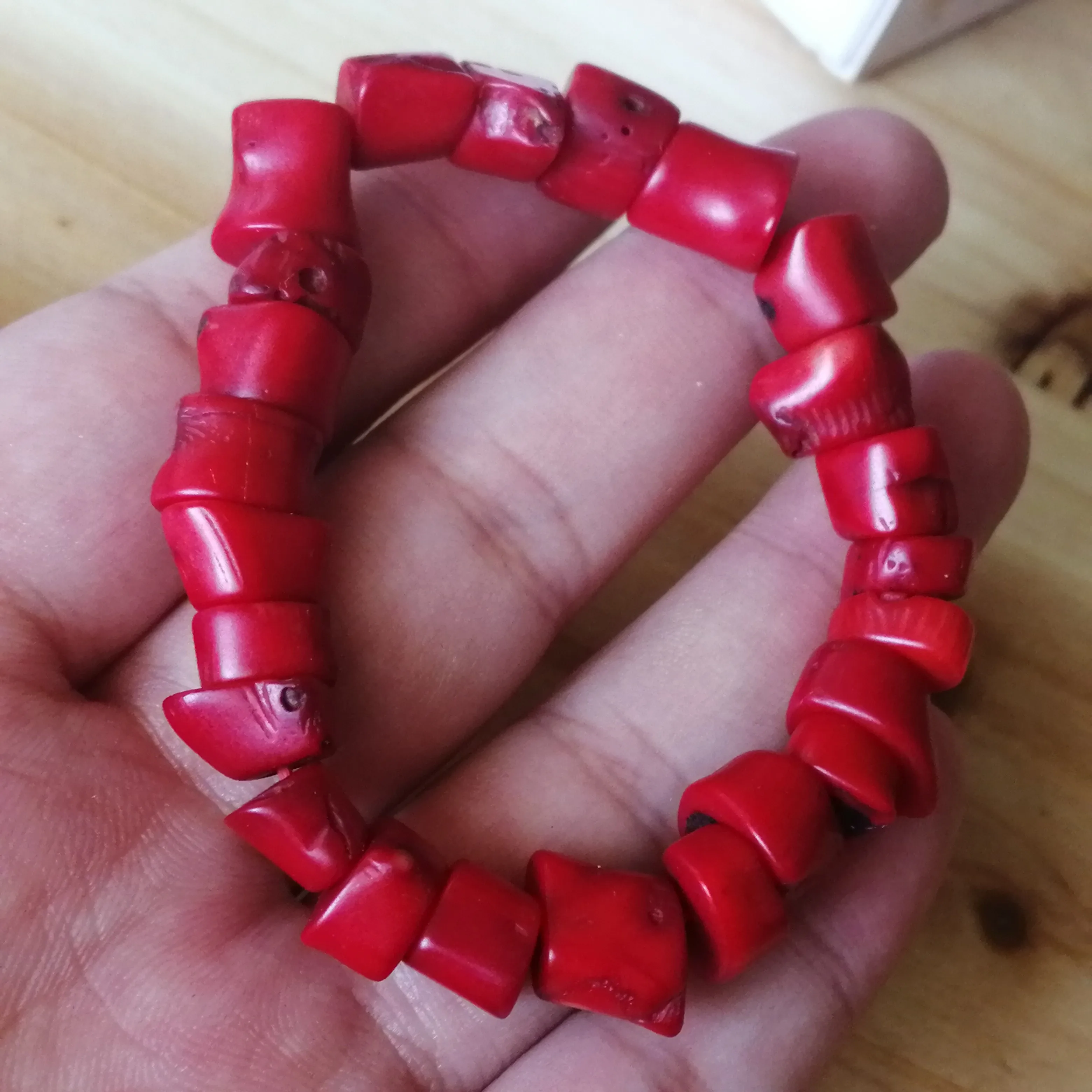 Натуральный красный коралловый браслет для мужчин и женщин лечебный драгоценный