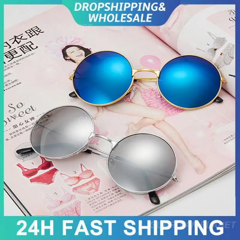 

Солнцезащитные очки Модные уличные солнцезащитные очки Uv400 ретро Gafas Sol Mujer круглые поляризованные солнцезащитные очки материал Tac линз