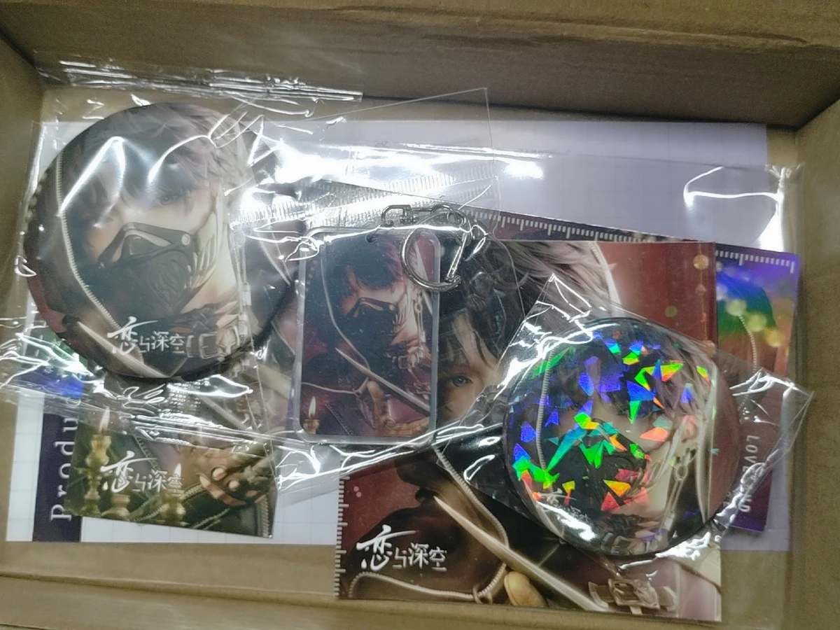 Love and Deepspace Merch Xavier Rafayel Zayne Sylus Kaychain Значок Карты Лазерный билет Косплей Костюм