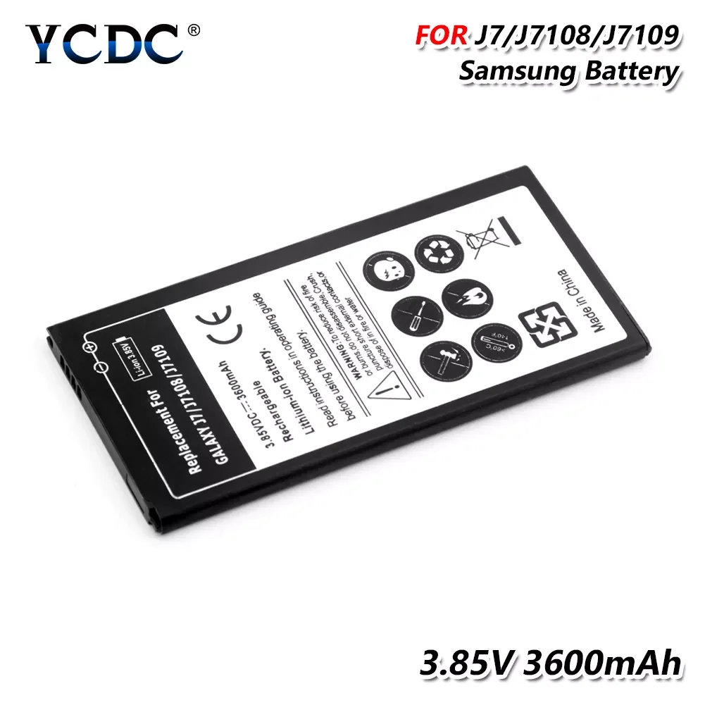 

3600mah Battery Lithium Rechargeable battery For Samsung Galaxy J7 2016 J7108 J7109 J710K J710H J710FN EB-BJ710CBA