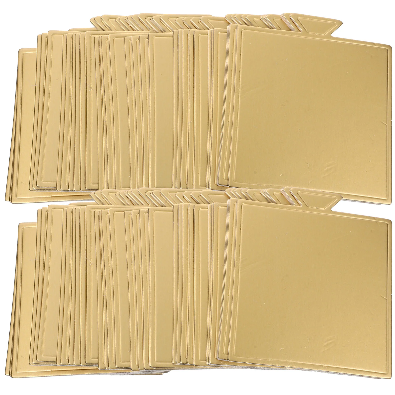 

100 Sheets Cake Base Square Cake Pan Mousse Cake Boards Tray Cake Dissert Plates Paper Cake Plate Accessories