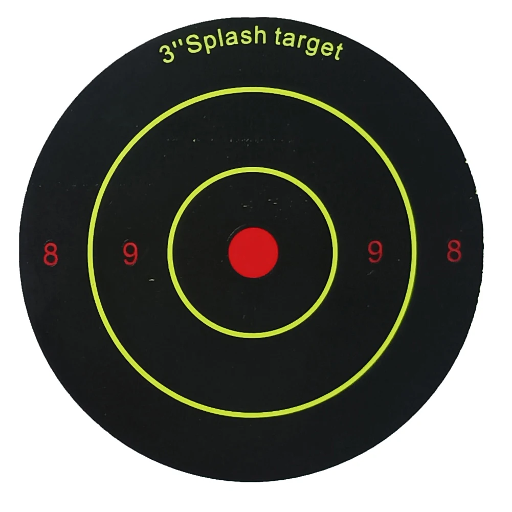 

200pcs/Roll Self-Adhesive Splatter Splash & Reactive Target Sticker Target Paper For Indoors Outdoors Sports Shootings Equipment