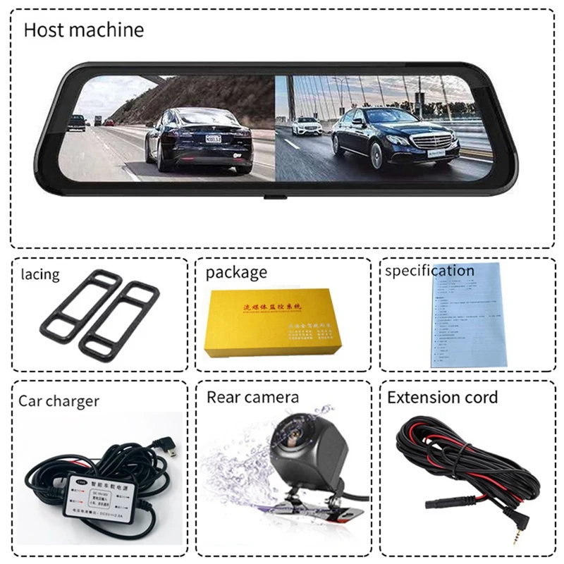 9 66 дюймовый HD-видеорегистратор ночного видения 1080P Hd-видеорегистратор с функцией