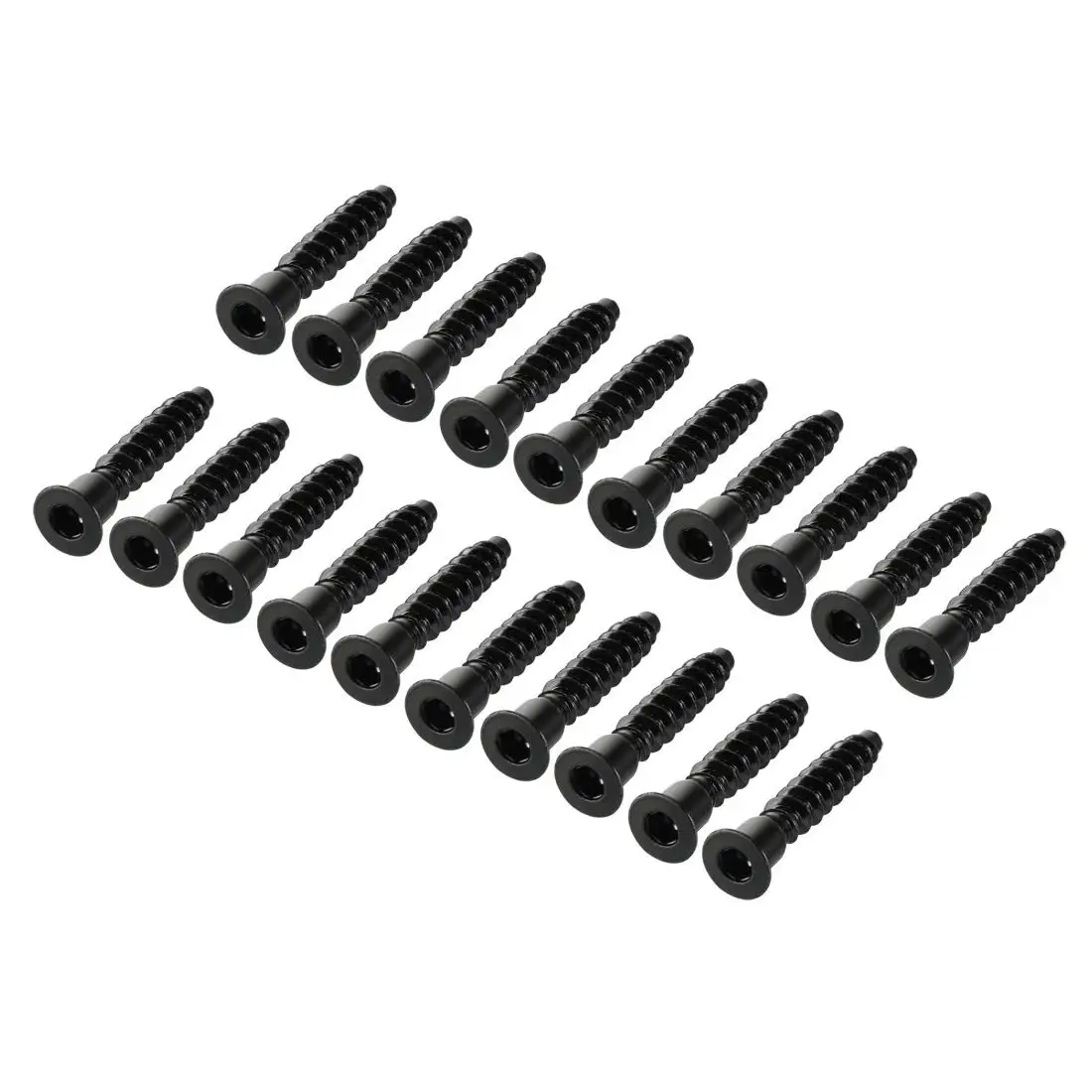 

Keszoox Furniture Confirmat Screw 7x39mm Hex Socket Wood Screws Powder Coated 20pcs