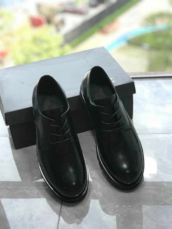 Мужские деловые туфли Maxdutti в британском стиле натуральная кожа удобная дышащая