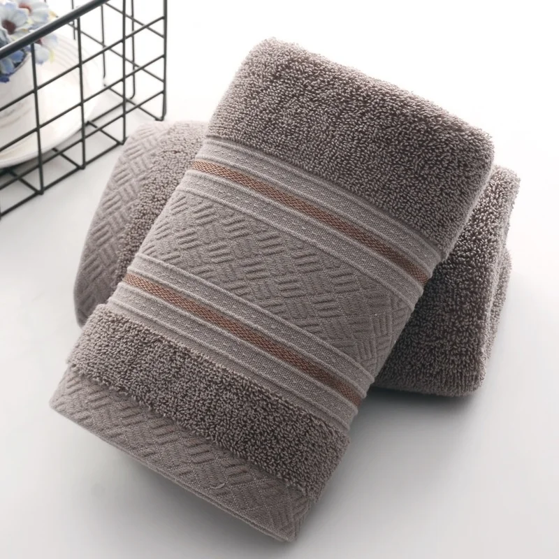 

British Style Simple Solid Color Plain Pattern Man Washcloth Travel Hotel Bath Towel Bathrobe Camping Gym Portable Face Towels
