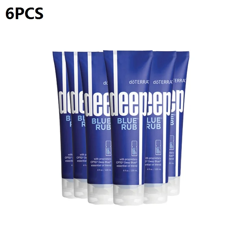 6pcs doTERRA Deep Blue Rub With Proprietary Cptg Pain Relief Deep Blue Essential Oil Blend Face Makeup Base Makeup 120ml