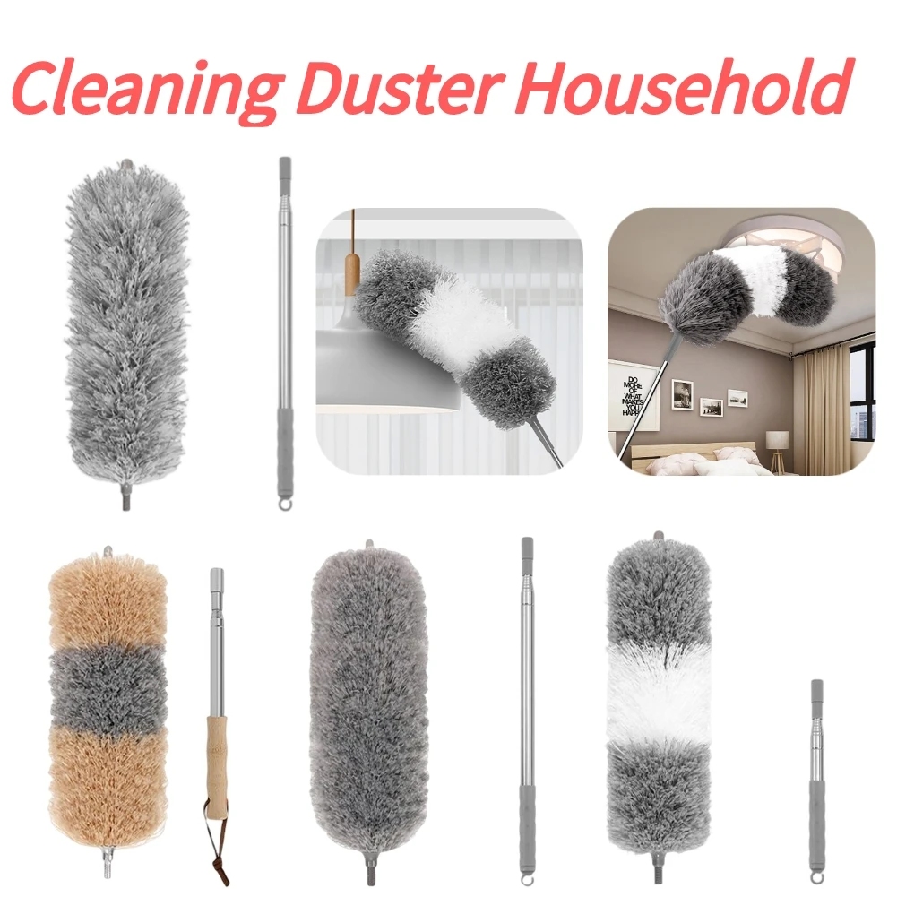 Multifunctional Dust Cleaning Brush Cleaning Mop Household Tools Long Handle Lightweight for Home Sofa Bedside Windows