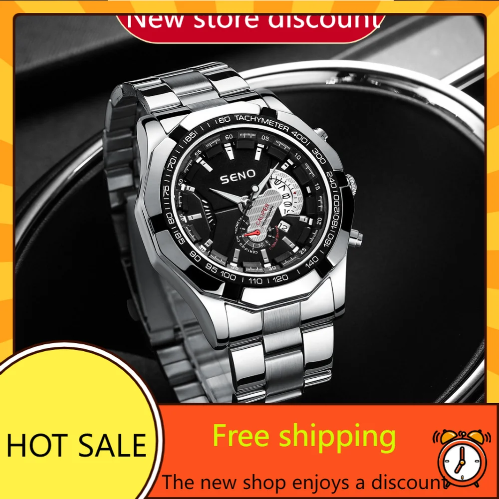 

High Appearance Level Waterproof Sports Business Watch Men's Quartz Watch