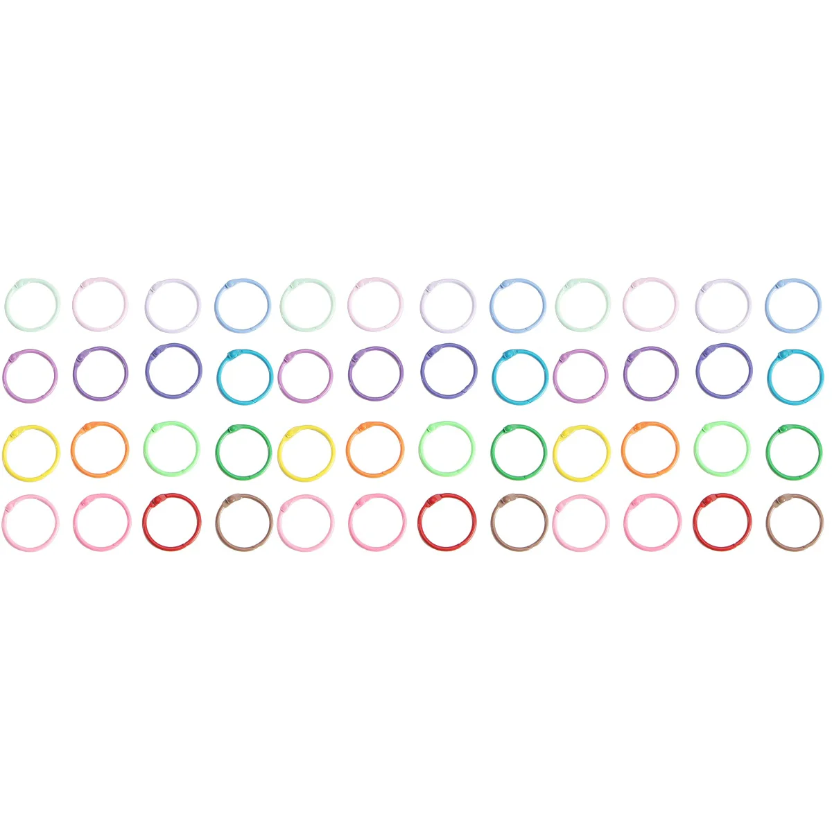 

150 Reusable Binder Rings Wear-resistant Key Rings Multi-function Book Rings Keys Accessory