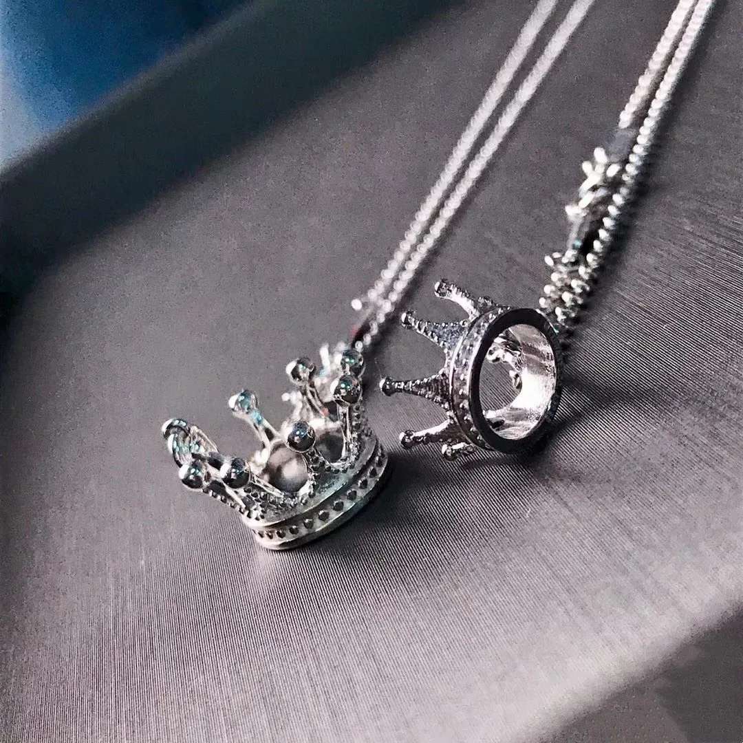 

Ожерелье с подвеской в виде короны из серебра S925 пробы, Классическая мода, высококачественные украшения, подарок на день рождения