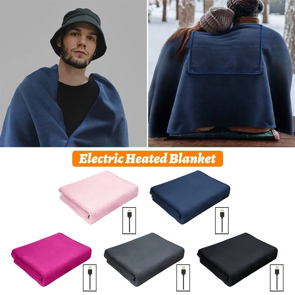 

Multi-Purpose Soft Plush USB Shawl Heated Electric Blanket Hand Leg Warmer 5V Heating Blanket Winter Warm Home Bed Heat Tools
