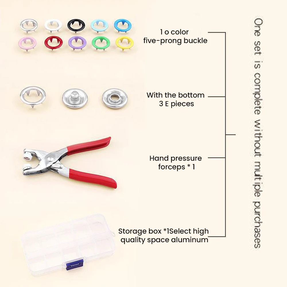 100 комплектов металлических застежек для пробивания отверстий инструмент сделай