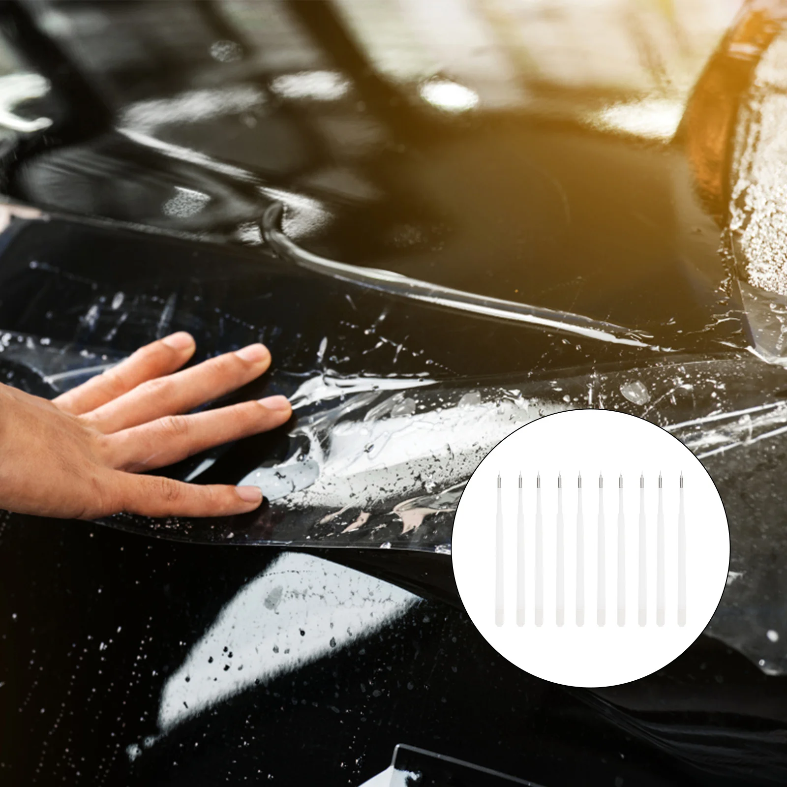 10 шт. фольга выхлопная ручка сменные стержни для прополки автомобильной пленки