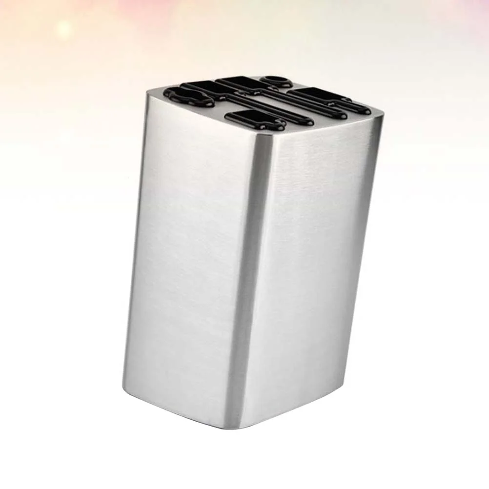 

Kitchen Knife Rack Cutlery Container Holder Stainless Steel Display Stand Storage Shelf Knives
