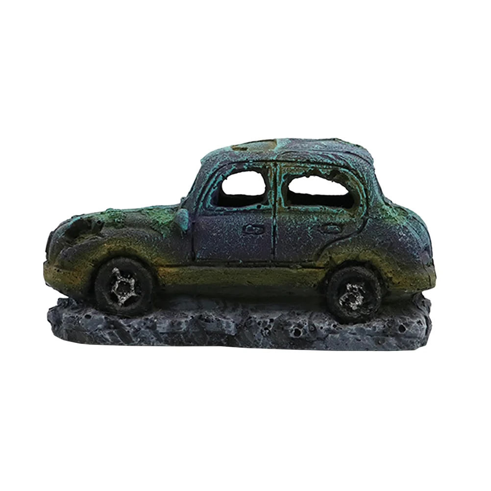 

Fish Tank Aquarium Car Ornament Hideout Cave Decor Shelter Wreck Decorations Hideouts House Resin Truck Landscape Decoration
