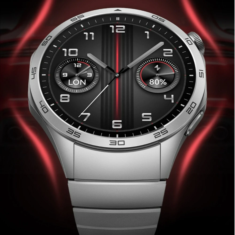 Фото Металлический ремешок без зазора для Huawei Watch GT4, 46 мм, оригинальный быстросъемный браслет с интерфейсом для Huawei GT4, 46 мм, ремешок из нержавеющей стали №1