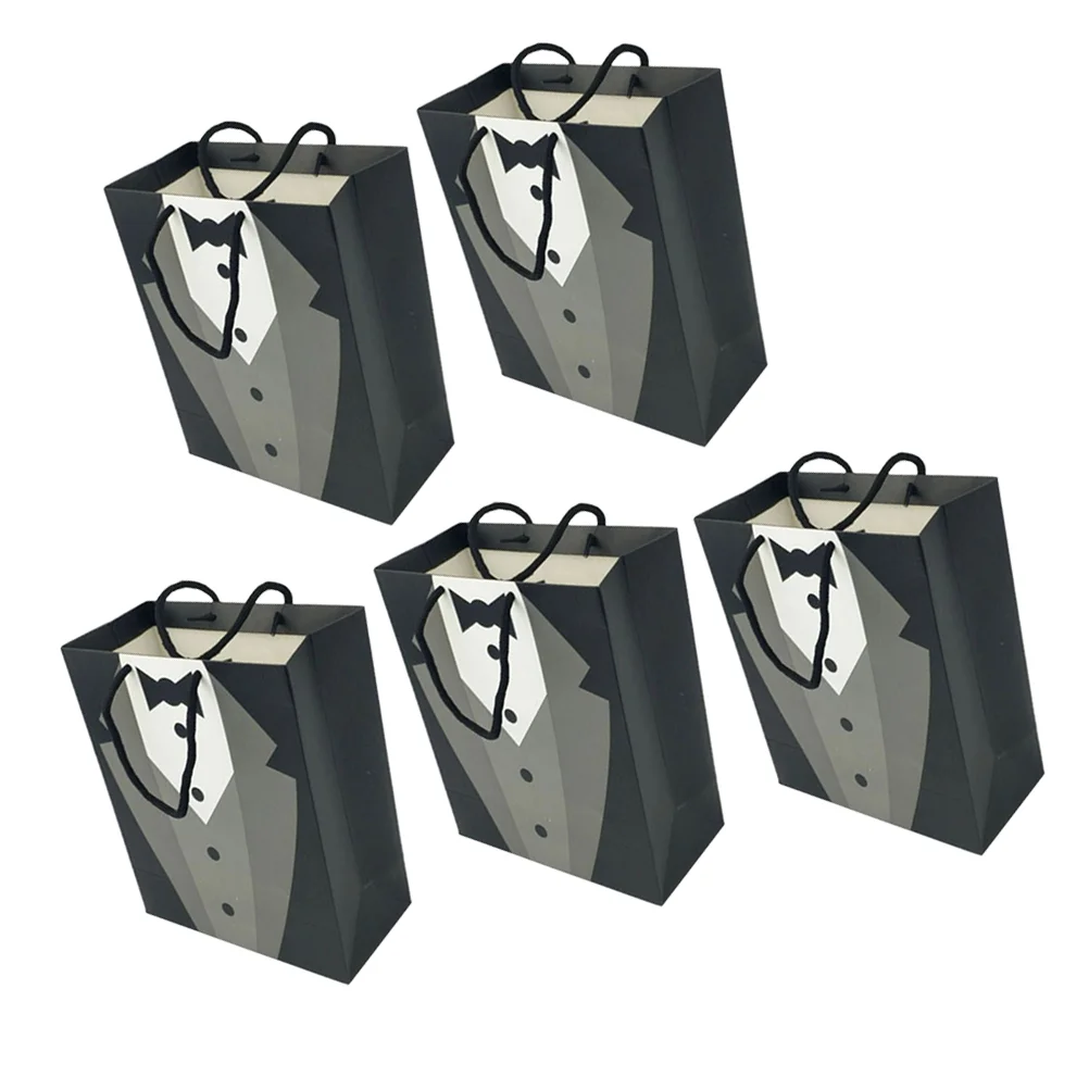

Gift Paperwedding Reusable Presents Size Medium Shopping Handles You Thank Bulk Pouch Handle Favor Kraft Merchandise Souvenir