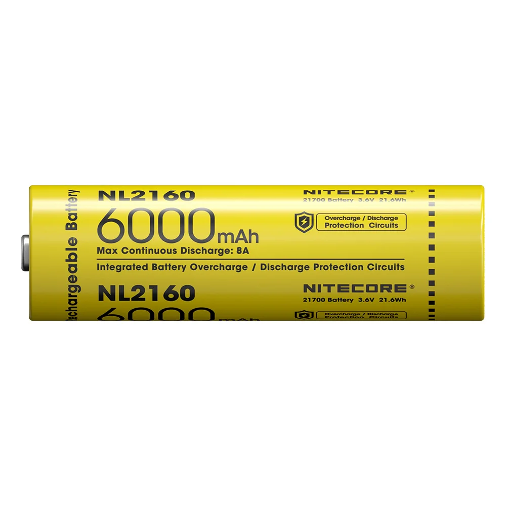 Литий-ионный аккумулятор Nitecore NL2160 нового поколения 2024 21700 мАч 6000 В 3 6 Вт/ч