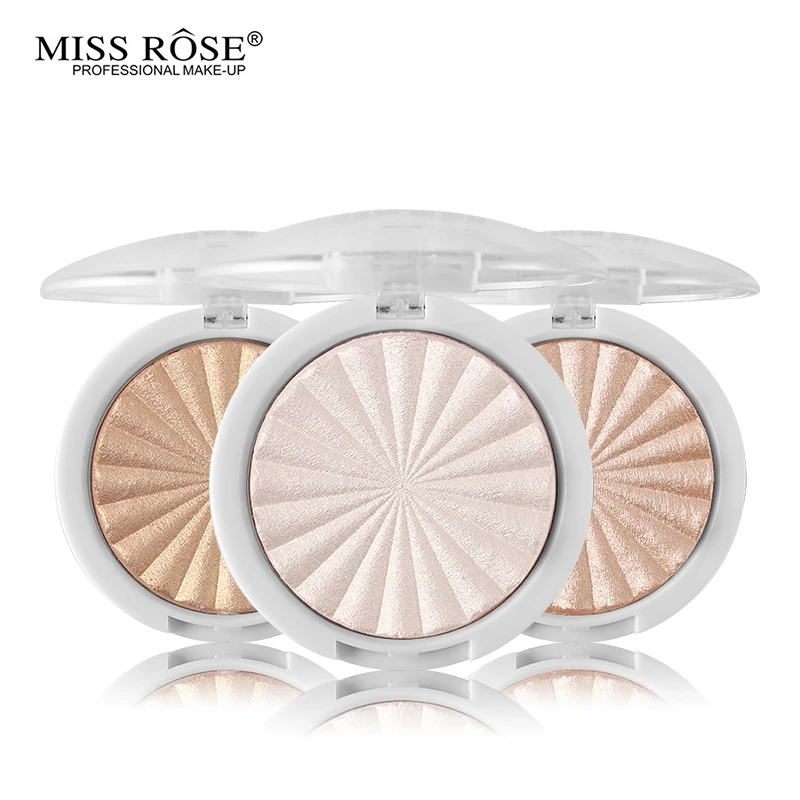 

MISS ROSE 12 color Shimmer Powder Highlighter Palette Base Illuminator Highlight Face Contour Golden Bronzer highlighter makeup