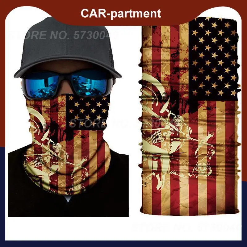 

Бандана для улицы, Мужская бесшовная Балаклава с бахромой, обогреватель шеи, шарф для езды на велосипеде и мотоцикле, ветрозащитная Солнцез...