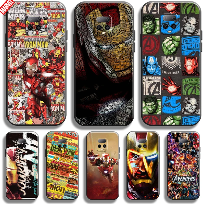 

Iron Man Marvel Avengers For Xiaomi Redmi Note 10 Lite Phone Case 6.67 Inch Soft Silicon Coque Cover Black Funda Comics Thor