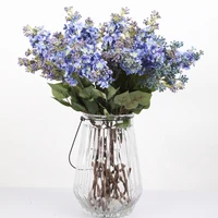 artificial lilac flowers stem silk flores for home wedding diy decoration fake hand flower bouquet arrangement wreath