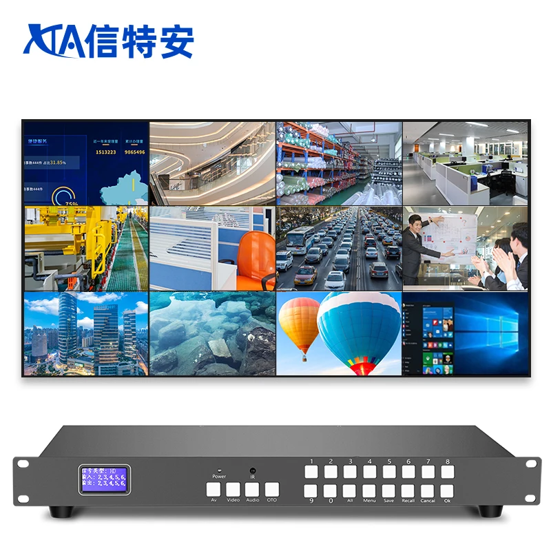 Матричный Коммутатор HDMI 4x 4/8x 8/16x1 6/16x32, поддержка 3D EDID, Blu-ray, DVD и видео, настенный