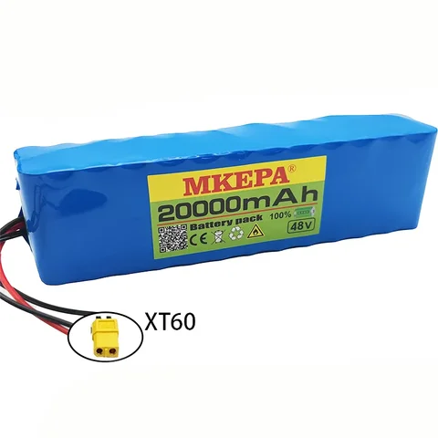 Литий-ионный аккумулятор MKEPA 48В 20Ач 18650 13S2P 1000Вт