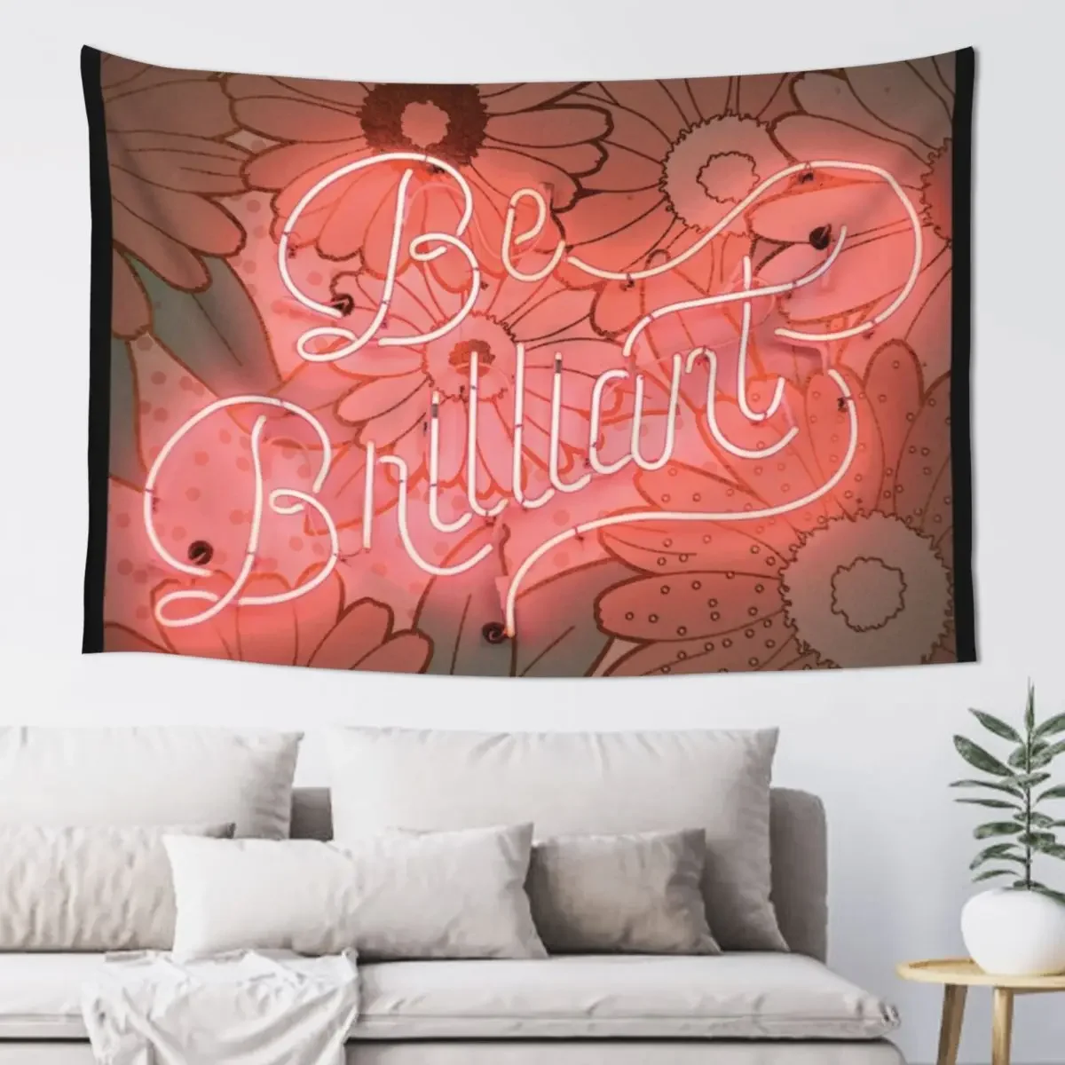 Неоновый гобелен Be Brilliant