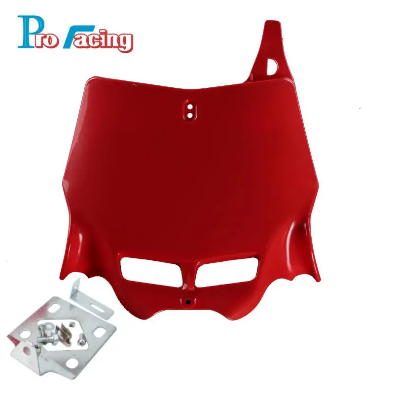 

Motocycle Universal Refitting Front Number Plate Plastic Cover For 250CC-450CC Dirt Pit Bike MX Motocross