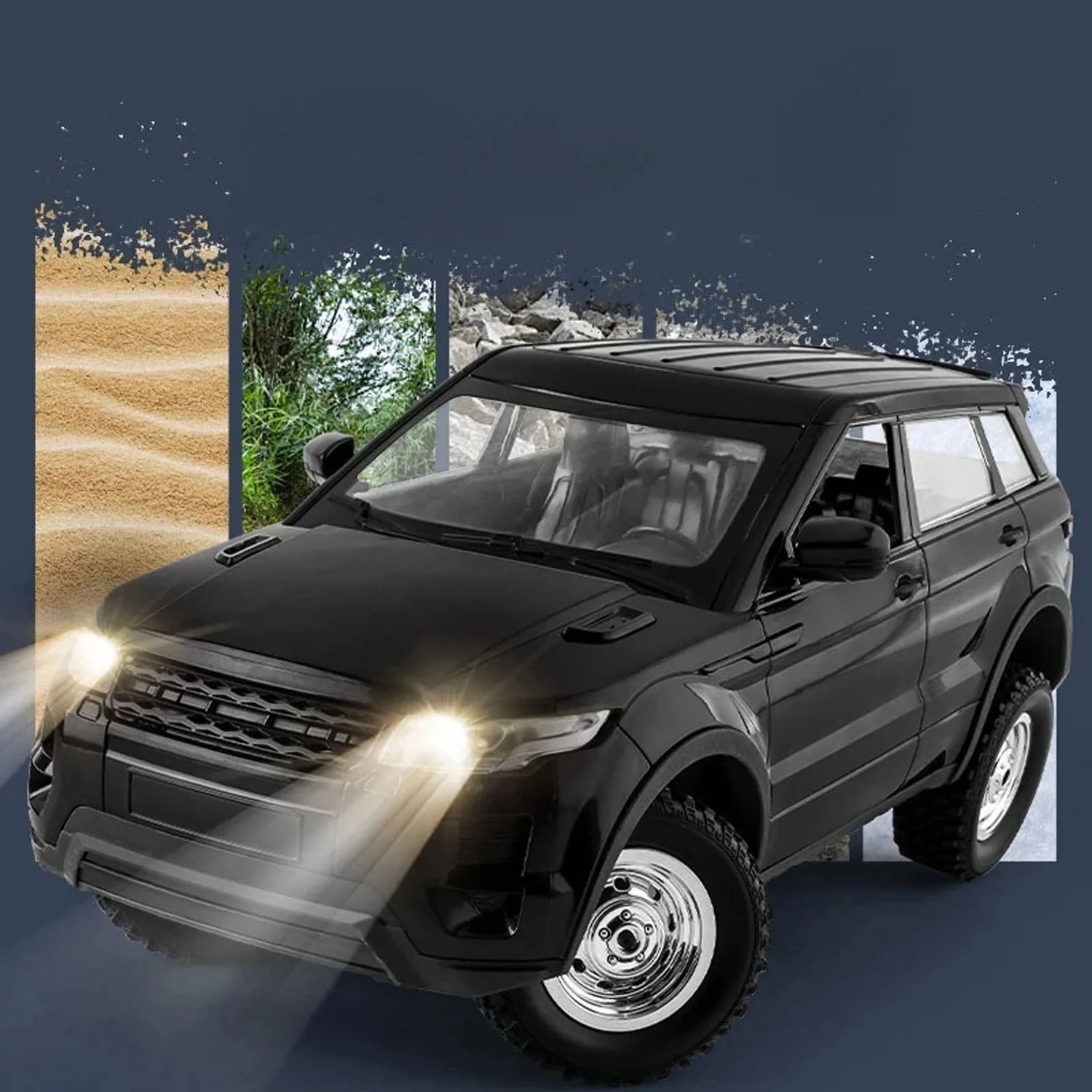 Фото 1/14 4x4 RC Гусеничный автомобиль 4WD с беспроводным управлением Модель внедорожников LDRC LD1299 Игрушечная модель автомобиля Световая система Уличные подарки №5