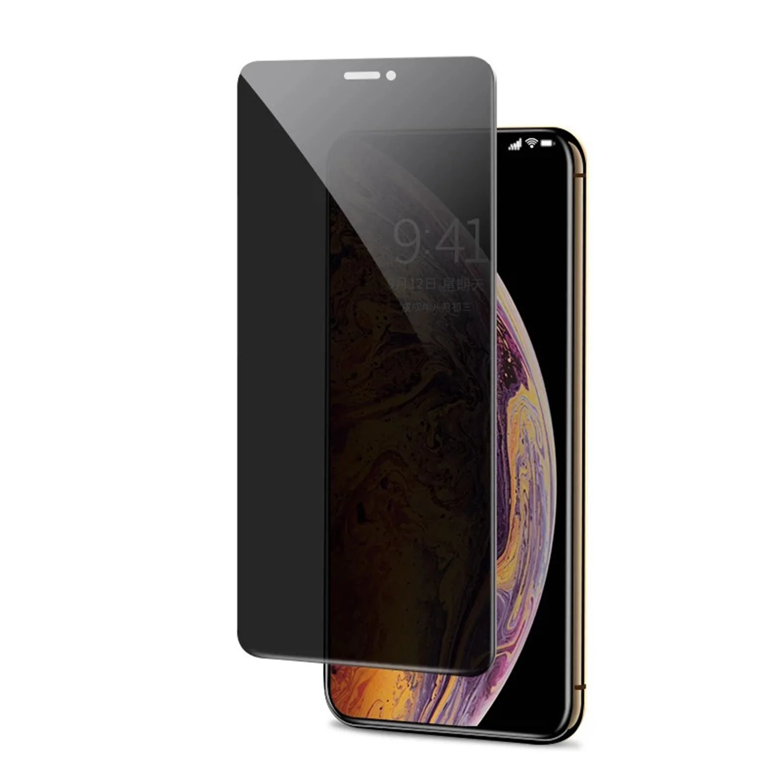 

Privacy Tempered Glass Anti- Peeping Filter Anti-scratch Full Coverage Film for Mobile Phone Accessory