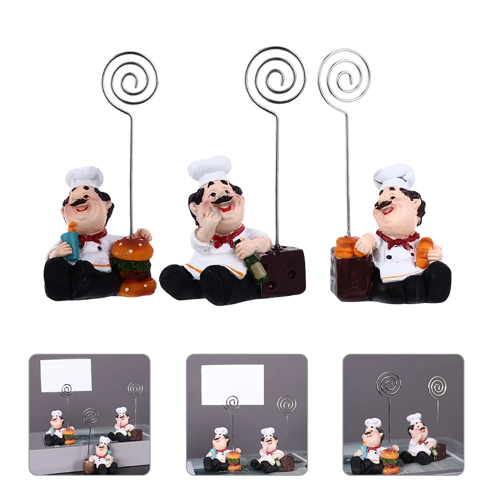 

3pcs Clips Stable Adorable Delicate Desktop Photo Clips Desktop Clips Memo Clip Stands Message Display Clips Note Storage Clips