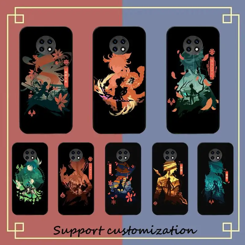

Genshin Impact Anime Phone Case for Samsung S20 lite S21 S10 S9 plus for Redmi Note8 9pro for Huawei Y6 cover