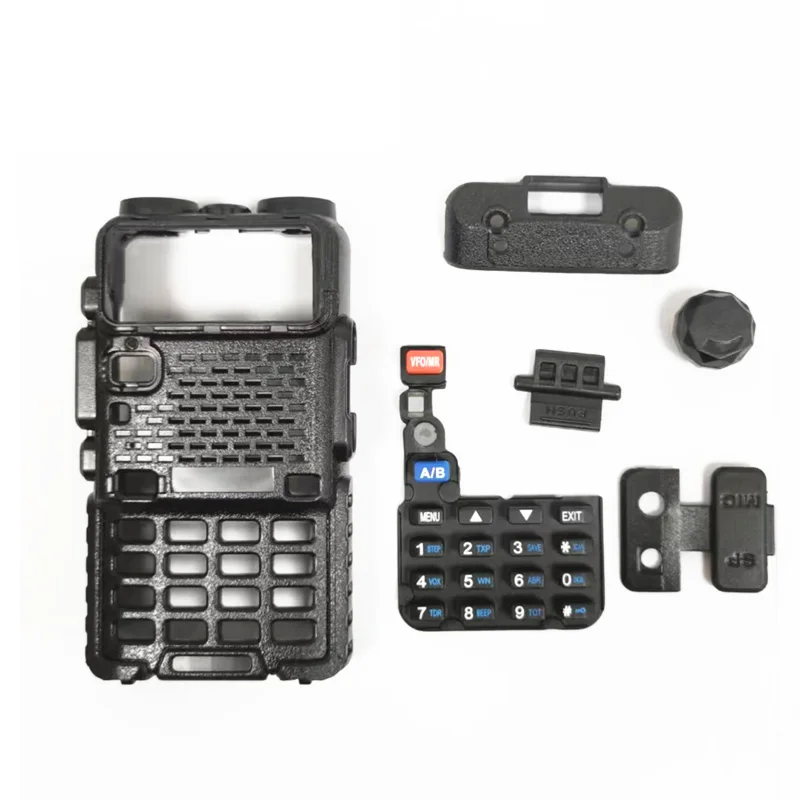 

Baofeng UV-5R Walkie Talkie Case Maintenance Accessories Shell Knob PTT Transmission Frame With Button for Radio Replace Parts