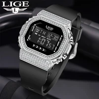 lige new men led digital watches luminous fashion sports waterproof watches for man date army military clock relogio masculino