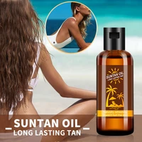 bronzer tan self tanning oil tan enhancer intense moisturizer body face sunbathing tanning sunless natural tanner 35ml lotion