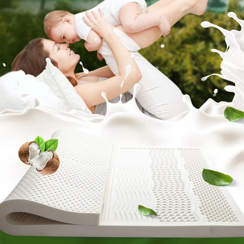 

Thailand Latex Mattress Elastic Bed Soft Mattress Topper Massage Table Tatami Floor Extra Firm Portable Bedroom Furniture