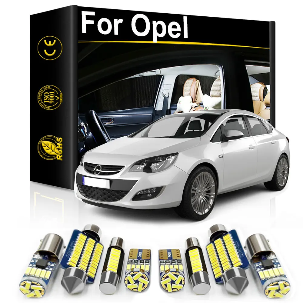 Car Interior LED Light For Opel Astra J K H G Corsa B C D E F Meriva A B Adam Agila Karl Accessories Canbus Indoor Lamps Kit