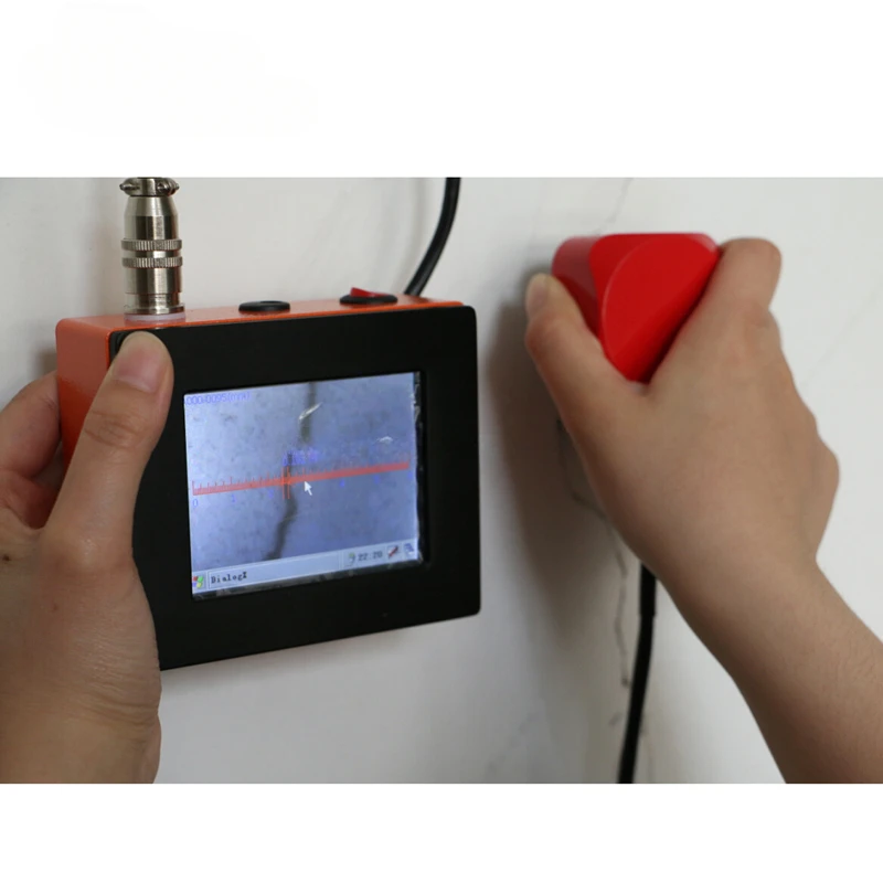 Cyfrowy miernik szerokości pęknięć w betonie Teren Przyrząd do pomiaru Miernik szczeliny