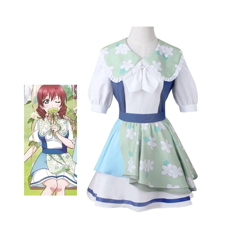 Костюм для косплея Love live накасу кауми Цветочное платье Tennouji Rina аниме одежда