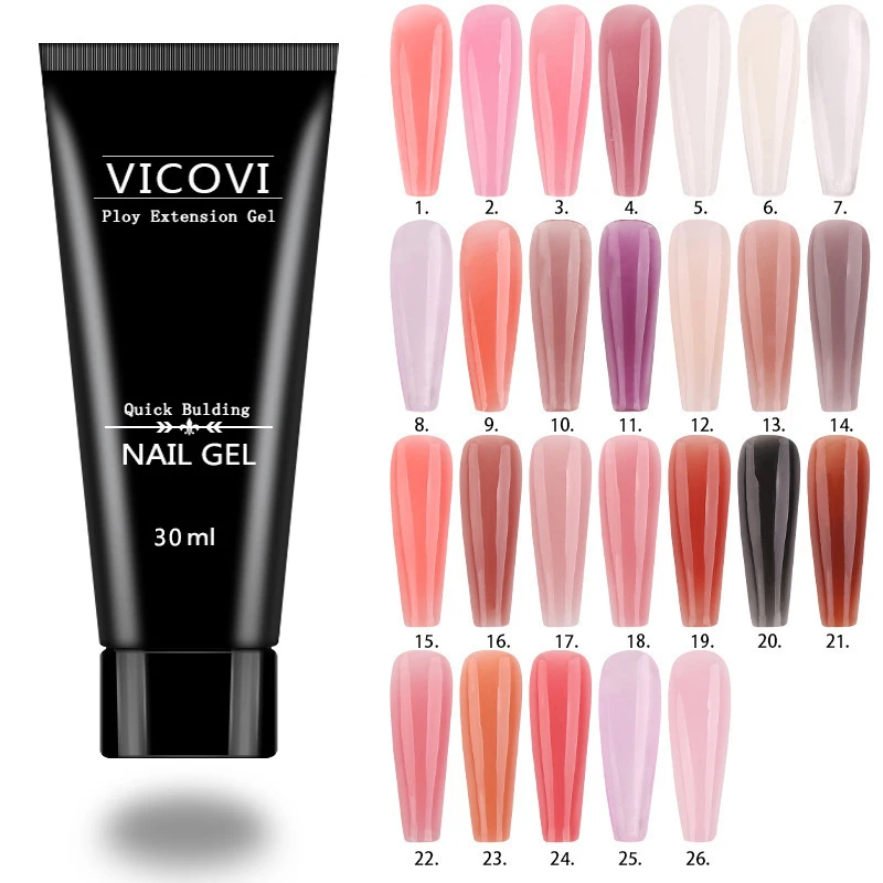 

Poly Nail Gel Extension Nail Gel Easy Use Gel Nail Enhancement For DIY Nail Art For Women Girls Builder Nail Gel SEC88