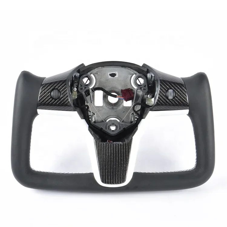 Creease Индивидуальное рулевое колесо из матовой и глянцевой кожи углеродного