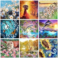 gatyztory 60x75cm painting by numbers for adults number painting scenery diy paint by numbers on canvas home decor