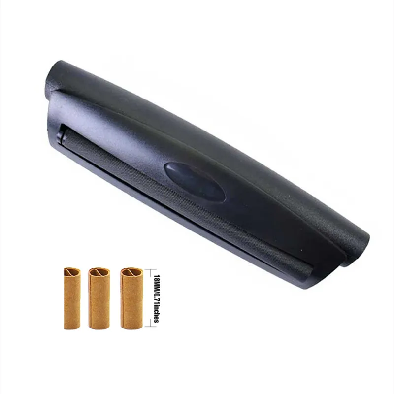 

Acrylic 110mm Herb Rolling Machine with 3Pcs Weed Roller Paper for DIY Disposable Cigarettes Maker Smoking Accessories