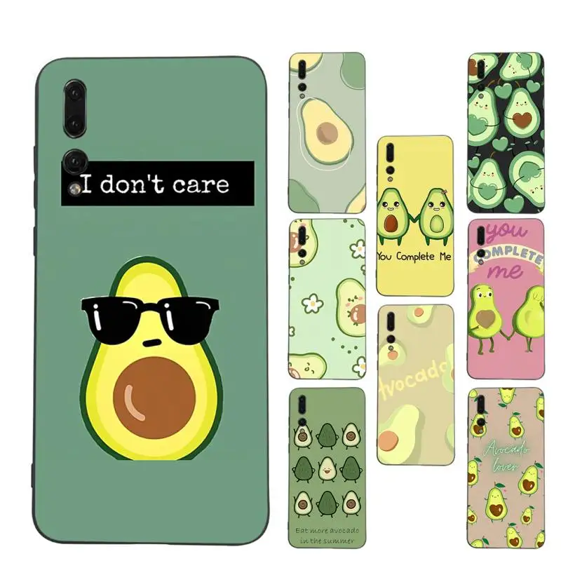 

RuiCaiCa Cute Fruit Avocado Phone Case Soft Silicone Case For Huawei p 30lite p30 20pro p40lite P30 Capa