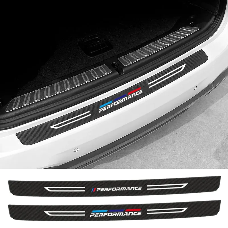 

1PC Car Trunk Protective Bumper Carbon Fiber Anti Scratch Stickers for BMW Performance New 3/5 Series X1 X3 X4 X5 X6 M3 M4 M5 Z4
