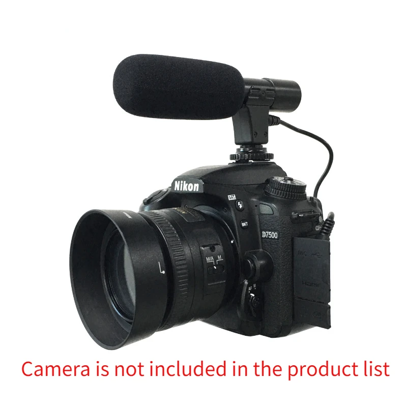 

For SLR Stereo Microphone MIC-01 SLR Camera DV Camera Professional Interview News Recording Microphone